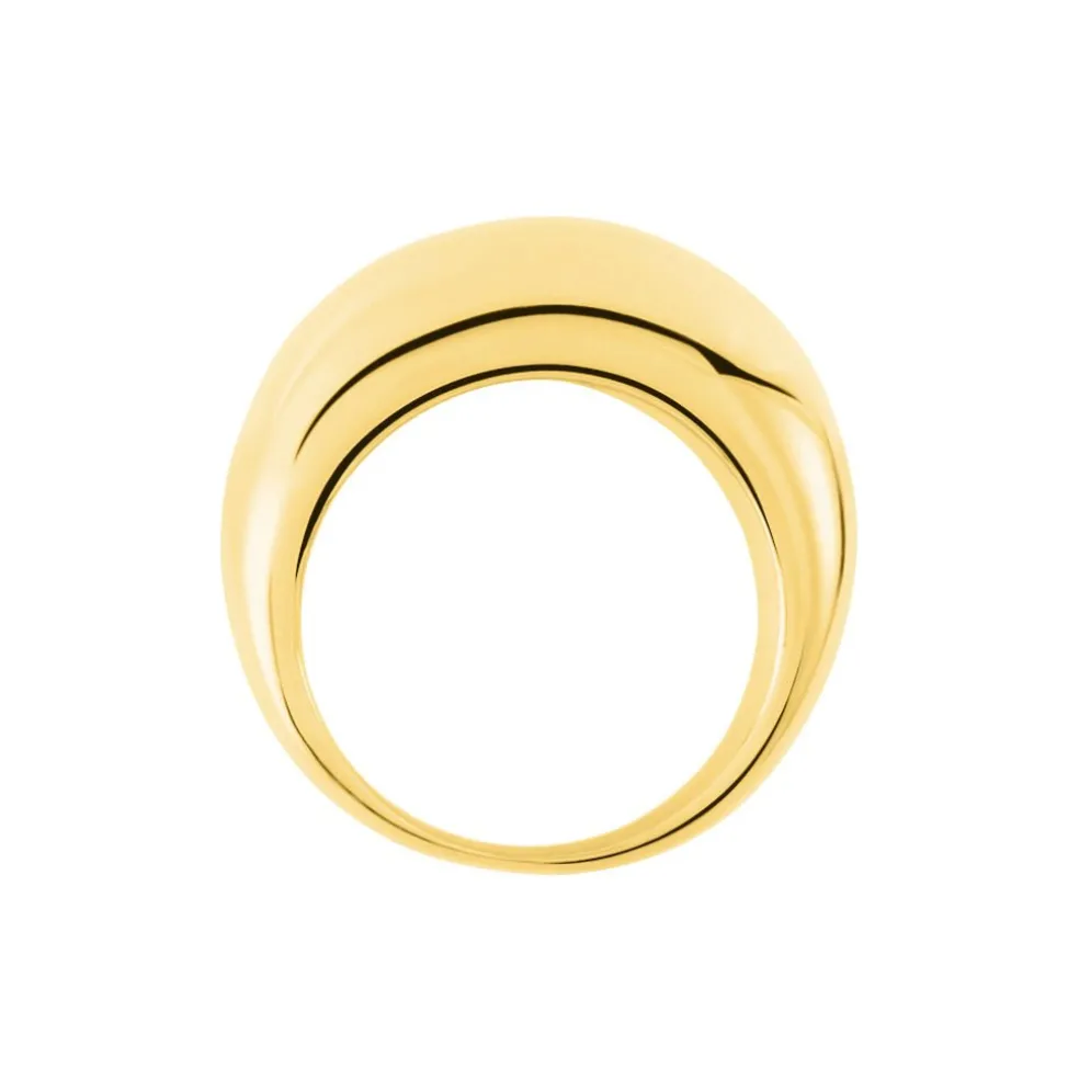 Bague Cleoria Acier Dore