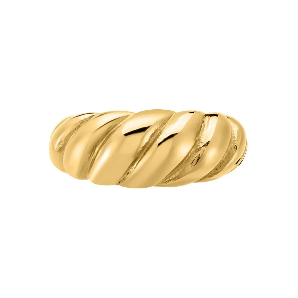 Bague Clive Acier Doré