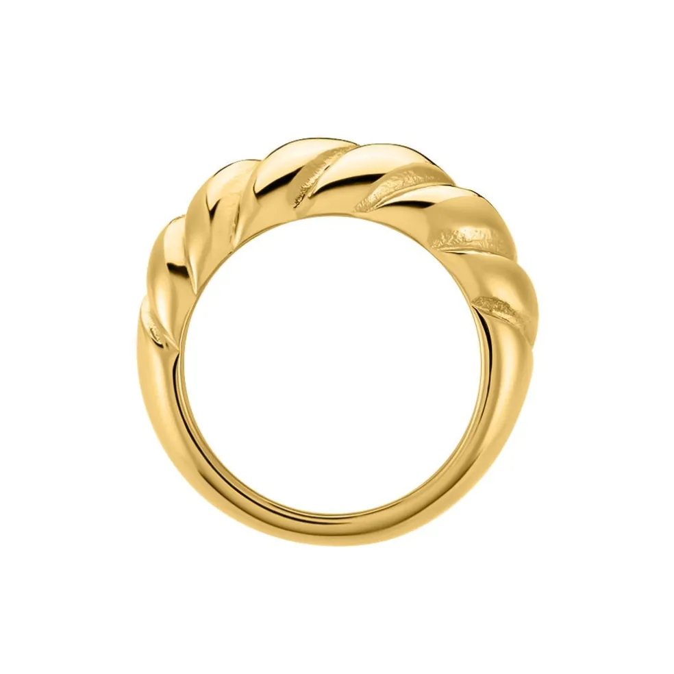 Bague Clive Acier Doré