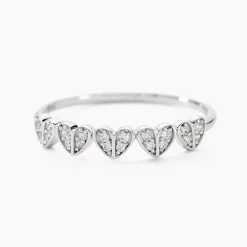 Bague Declaration Argent Blanc Oxyde De Zirconium