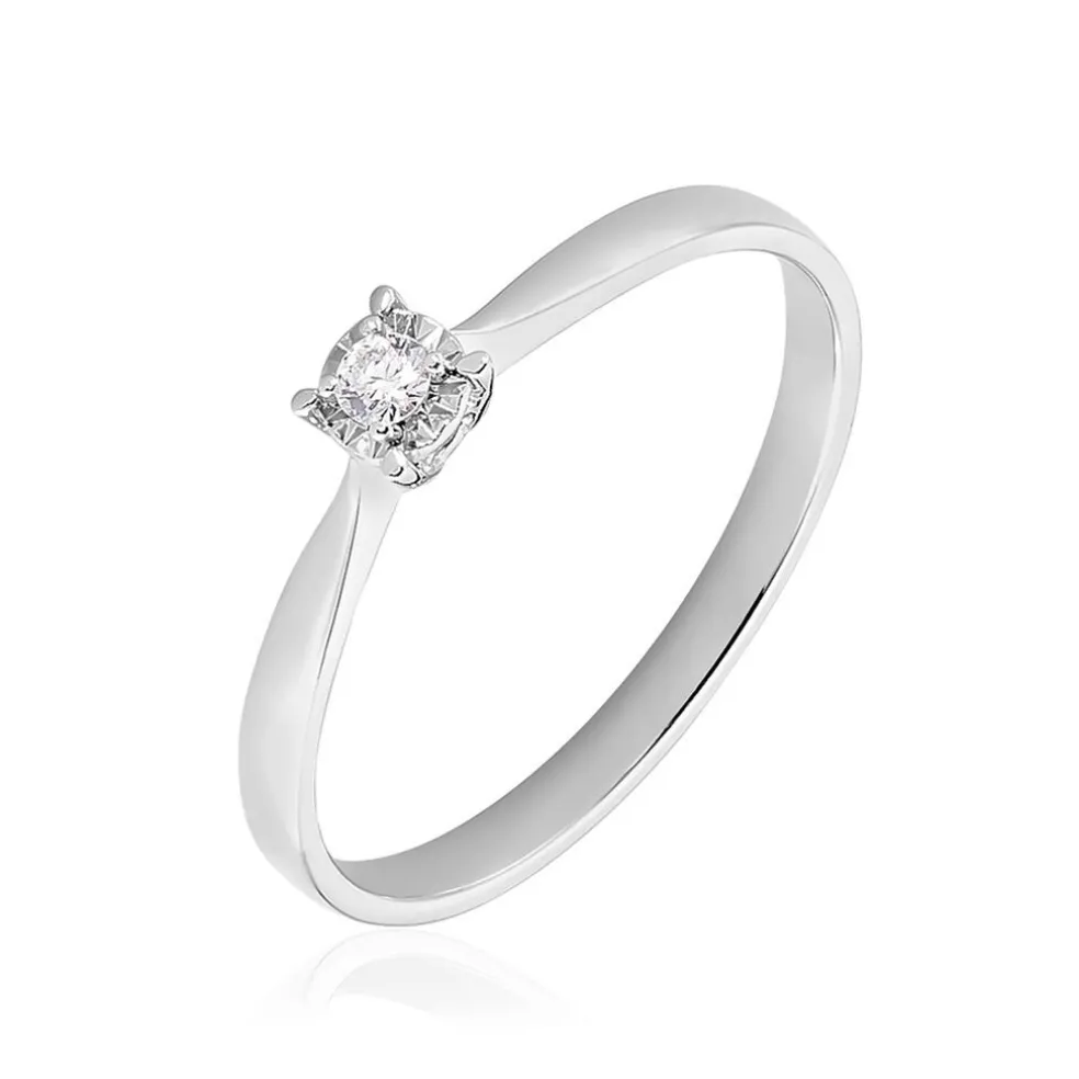 Bague Diamotion Or Blanc Diamant