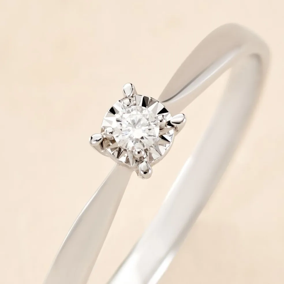 Bague Diamotion Or Blanc Diamant