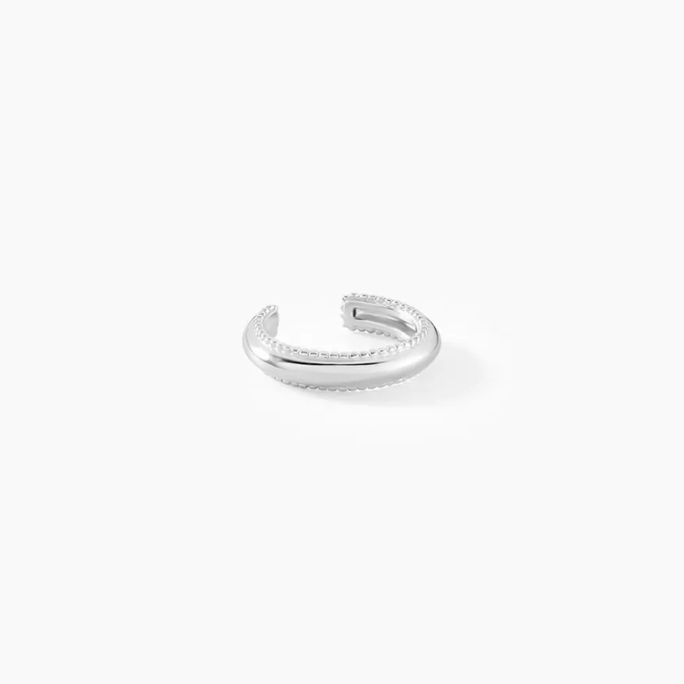 Bague D'oreille Unitaire Ollie Argent Blanc