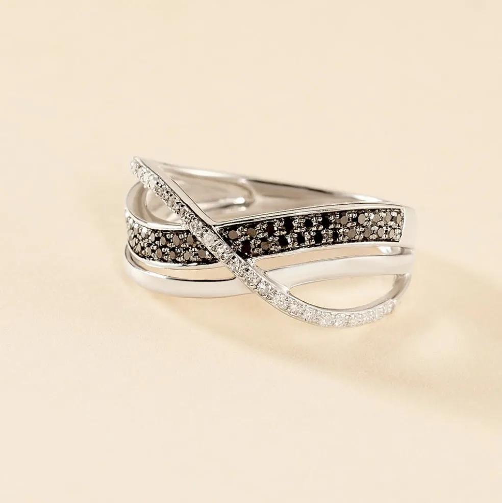 Bague Emilie Or Blanc Diamant