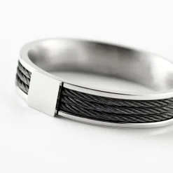 Bague Gaetane Acier Blanc