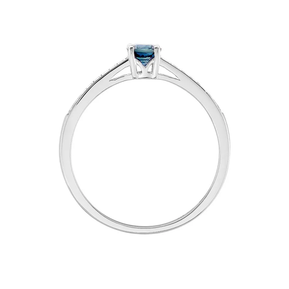 Bague Hardy Or Blanc Saphir Diamant