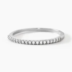 Bague Jaquelyn Argent Blanc Oxyde De Zirconium