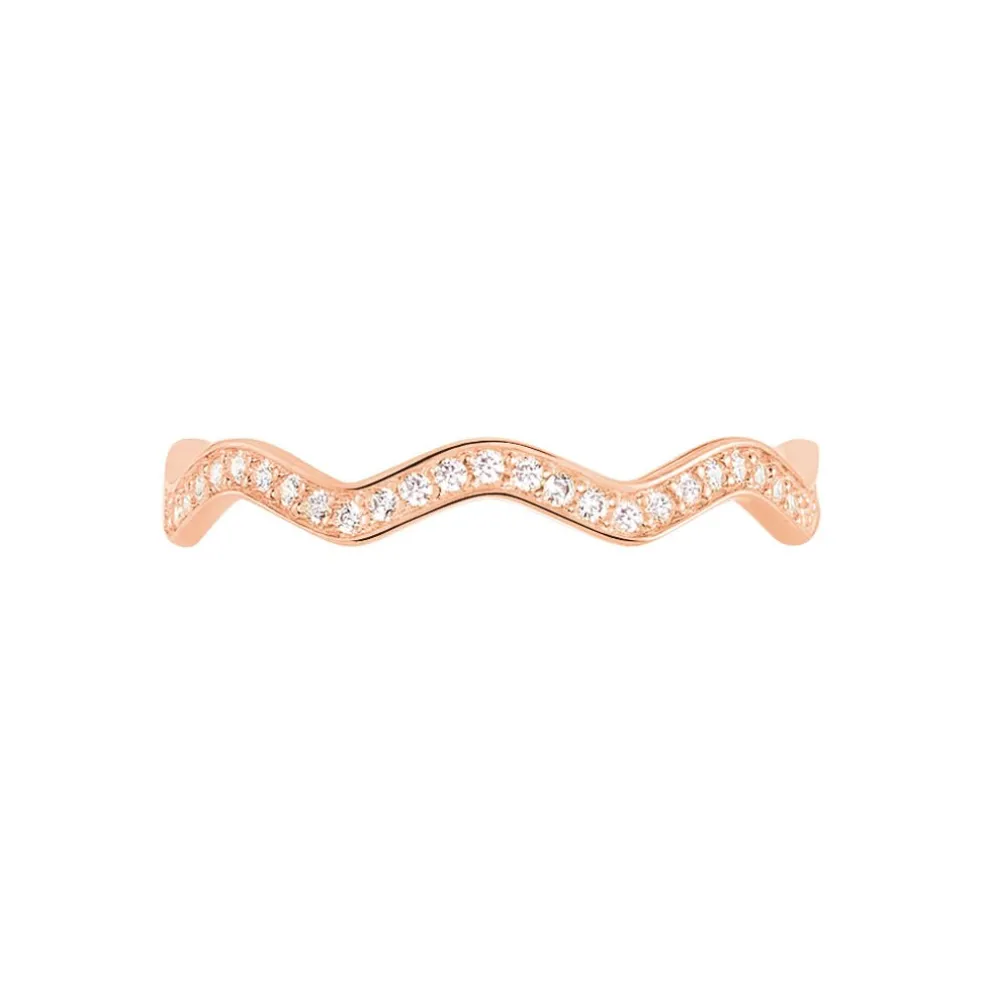Bague Jasmyn Argent Rose Oxyde De Zirconium