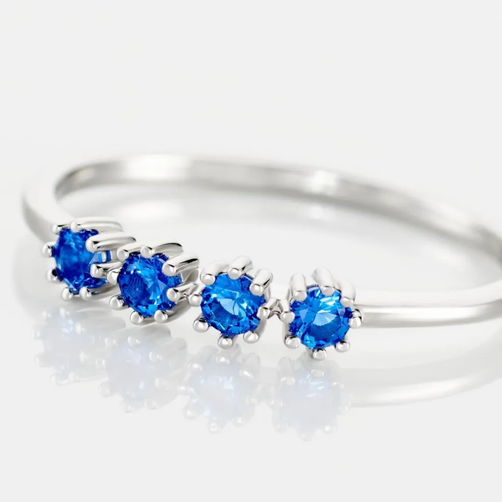 Bague Karrie Argent Blanc Oxyde De Zirconium