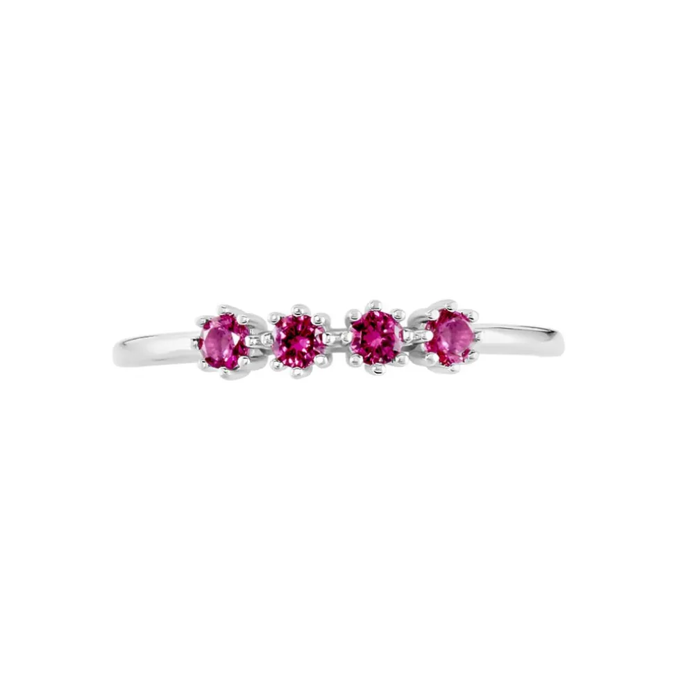 Bague Karrie Argent Blanc Oxyde De Zirconium