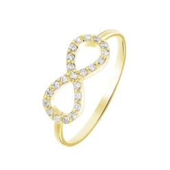 Bague Klothilda Or Jaune Oxyde De Zirconium