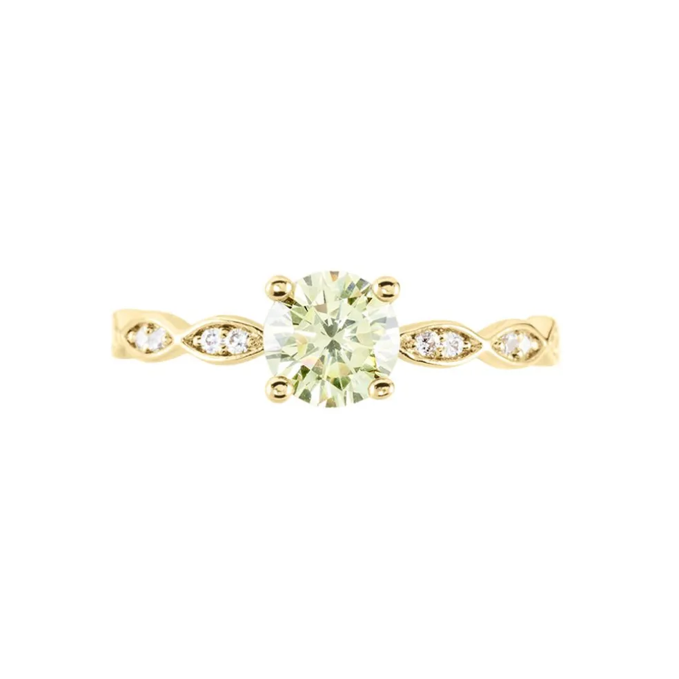 Bague Kurt Plaqué Or Jaune Oxyde De Zirconium