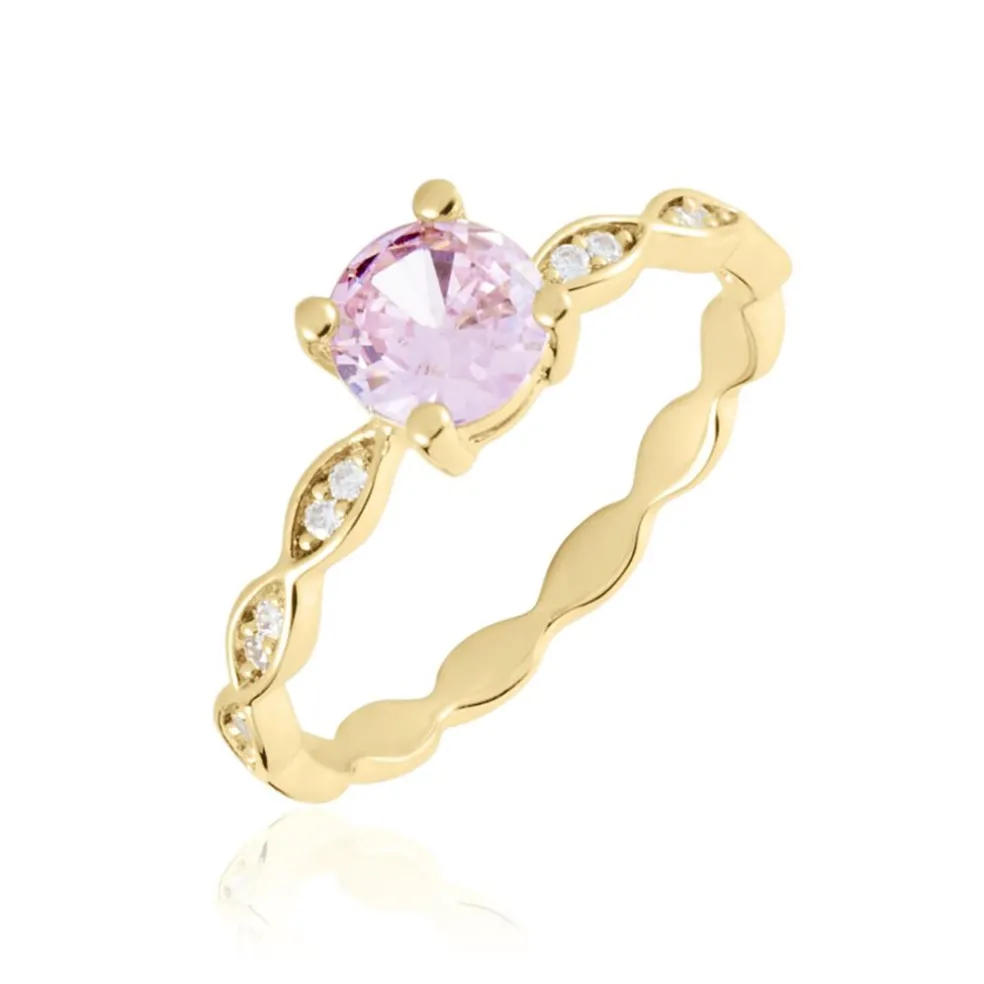 Bague Kurt Plaqué Or Jaune Oxyde De Zirconium