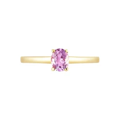 Bague Lily Or Jaune Amethyste