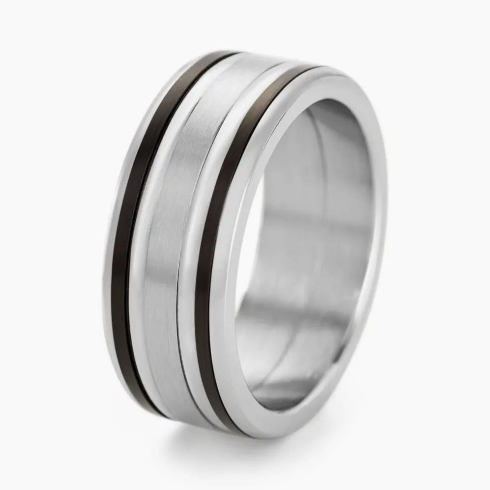 Bague Margalith Acier Blanc