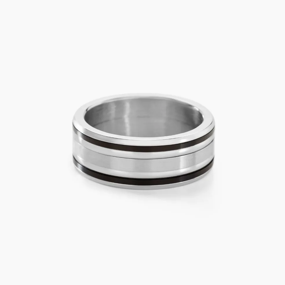 Bague Margalith Acier Blanc