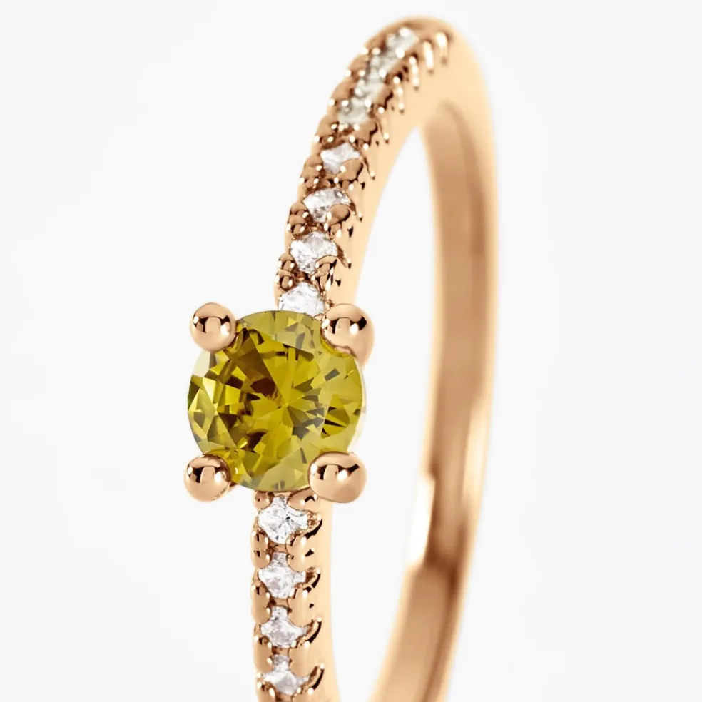 Bague Mireilla Plaqué Or Doré Oxyde De Zirconium