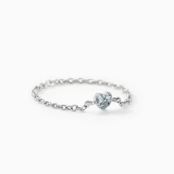 Bague Myhalf Argent Blanc Oxyde De Zirconium