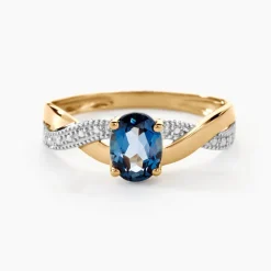 Bague Or Jaune Candice Topaze