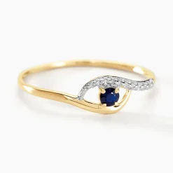 Bague Or Jaune Karmele Saphir