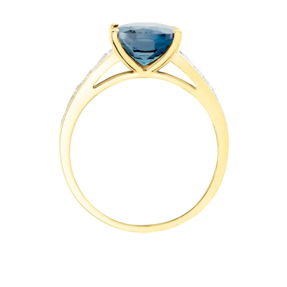 Bague Or Jaune Marie-camille Topaze Oxydes De Zirconium