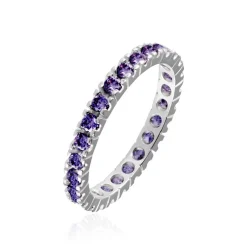 Bague Rio Argent Blanc Oxyde De Zirconium