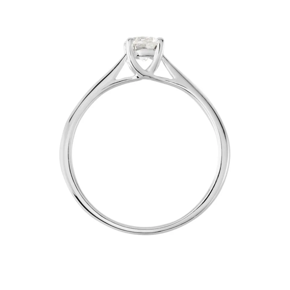 Bague Solitaire Aphrodite Or Blanc Diamant