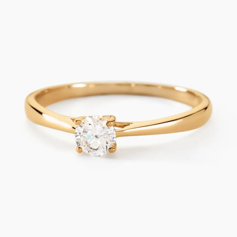 Bague Solitaire Aphrodite Or Jaune Diamant