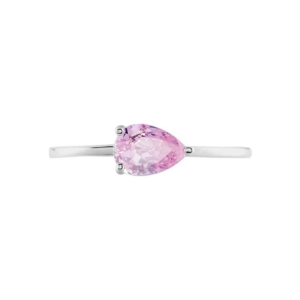 Bague Solitaire Cheick Argent Oxyde De Zirconium