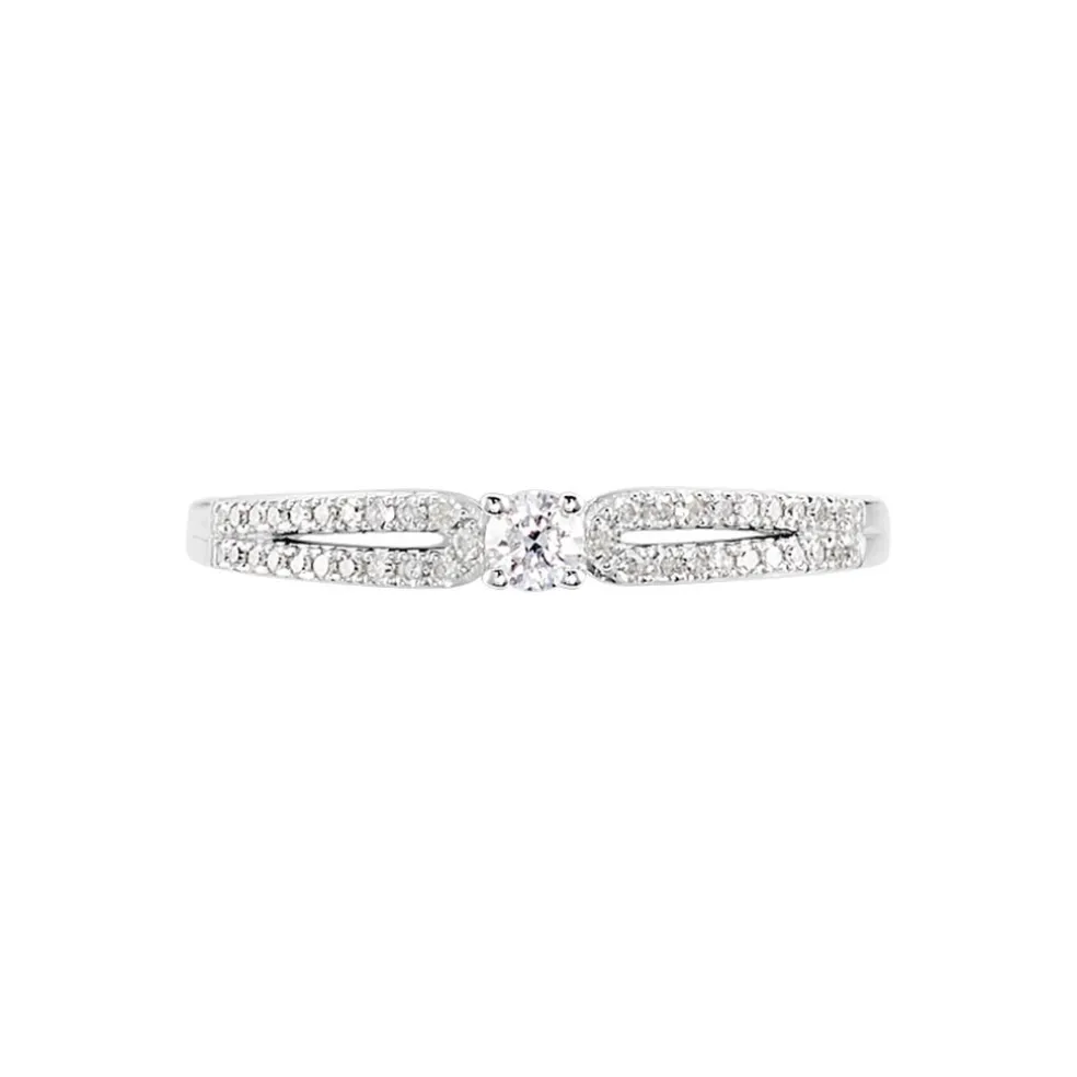 Bague Solitaire Katalina Or Blanc Diamant
