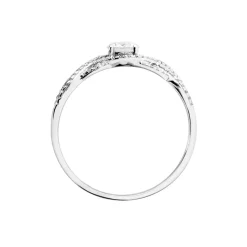 Bague Solitaire Kendra Or Blanc Diamant