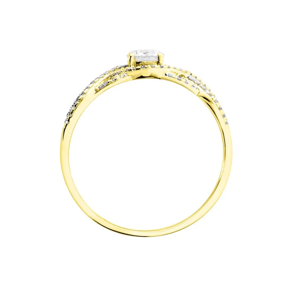 Bague Solitaire Liora Or Jaune Diamant