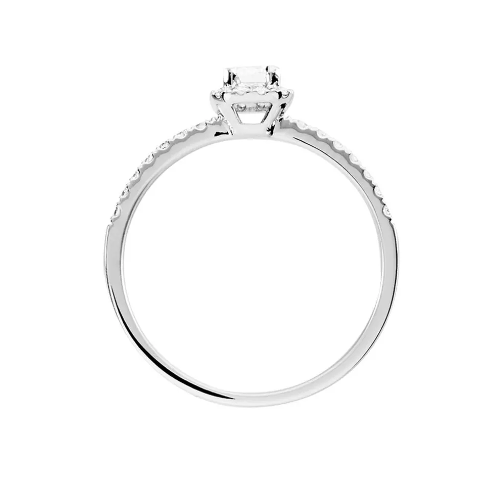 Bague Solitaire Meylia Or Blanc Diamant
