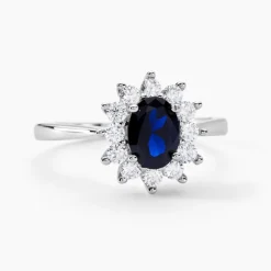 Bague Solitaire Perez Argent Blanc Oxyde De Zirconium