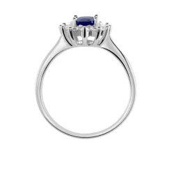 Bague Solitaire Perez Argent Blanc Oxyde De Zirconium