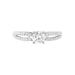 Bague Solitaire Stockholma Platine Blanc Diamant