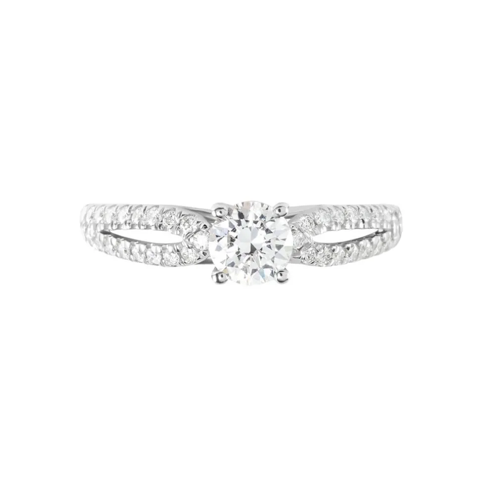 Bague Solitaire Stockholma Platine Blanc Diamant