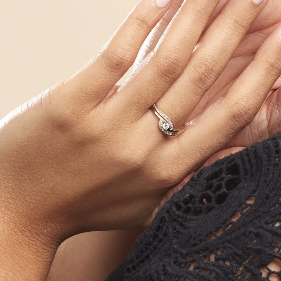 Bague Solitaire Vassilissa Or Jaune Diamant