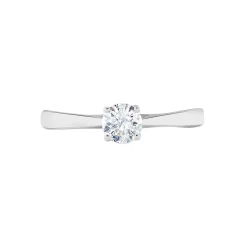 Bague Solitaire Victoria Platine Blanc Diamant