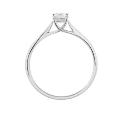 Bague Solitaire Victoria Platine Blanc Diamant