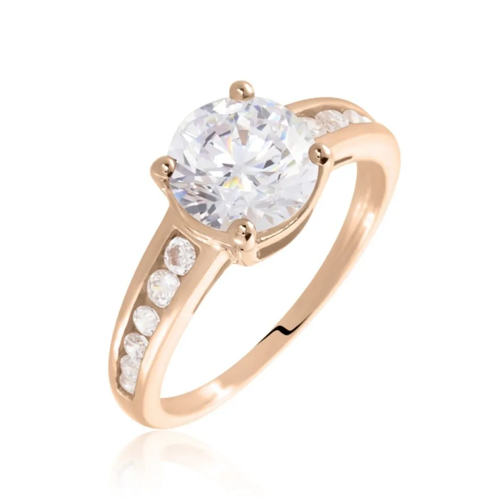 Bague Tatjana Or Rose Oxyde De Zirconium
