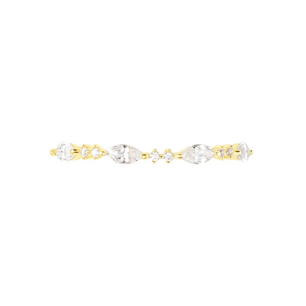 Bague Tiara Or Jaune Oxyde De Zirconium