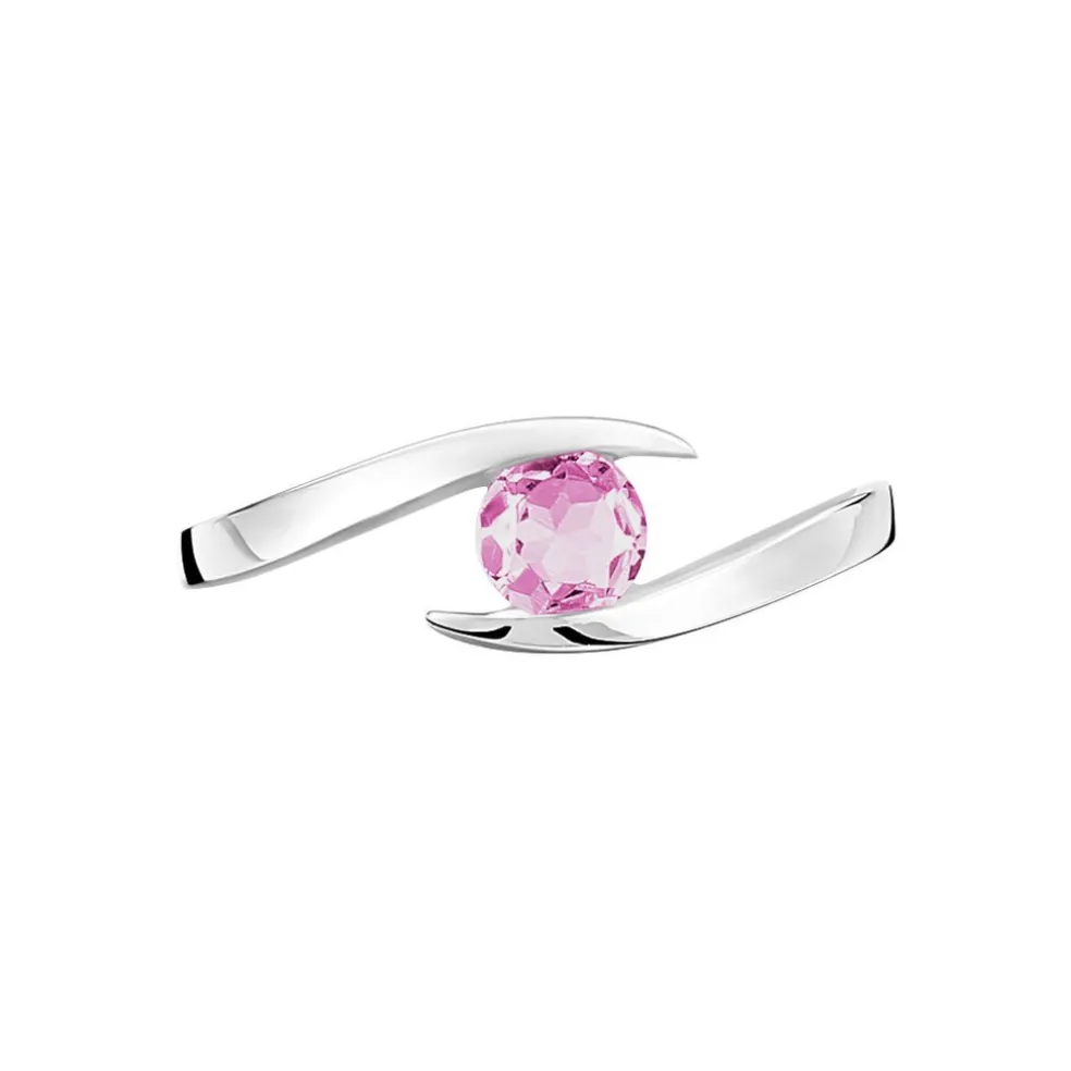 Bague Tiphaine Or Blanc Saphir
