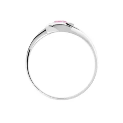 Bague Tiphaine Or Blanc Saphir