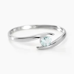 Bague Tiphaine Or Blanc Topaze