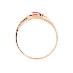 Bague Tiphaine Or Rose Rubis