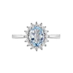 Bague Trick Or Blanc Topaze Et Oxyde
