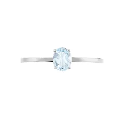 Bague Valentino Or Blanc Topaze