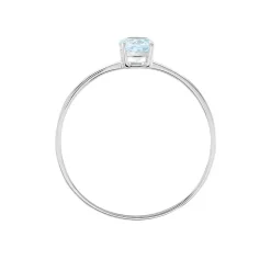 Bague Valentino Or Blanc Topaze