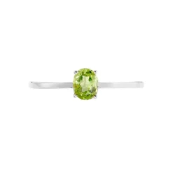 Bague Valentino Or Blanc Péridot